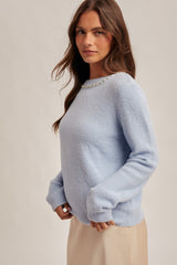 Jewel Neck Sweater
