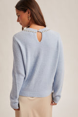 Jewel Neck Sweater