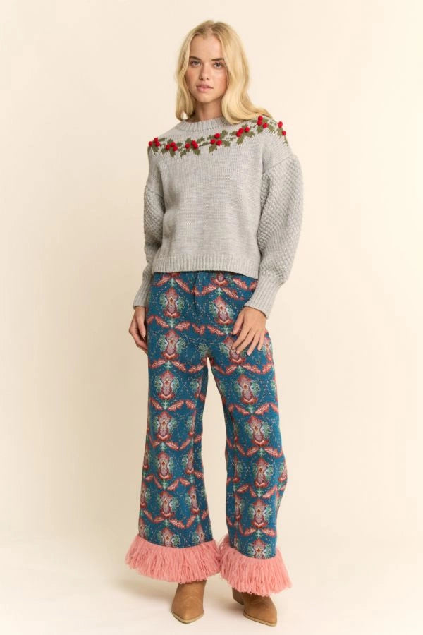 Holly Wreath Sweater