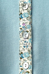 Sweet Floral Ribbon Trim Cardigan