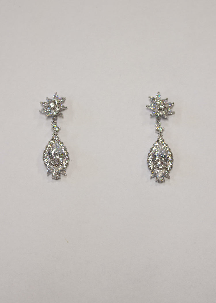 WGD Teardrop Halo Earrings