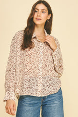 Star Print L/S Button Down
