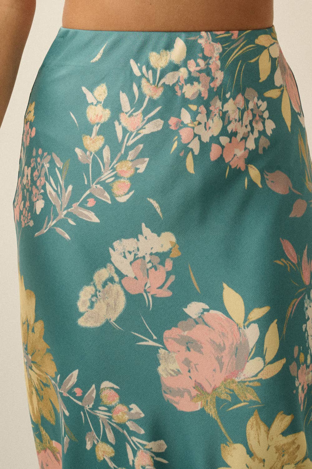Floral Print Maxi Skirt