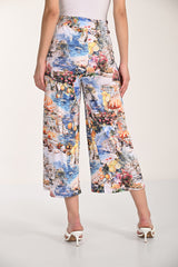 High-waisted Floral Palazzos