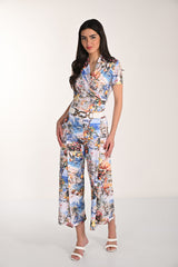 High-waisted Floral Palazzos