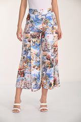 High-waisted Floral Palazzos