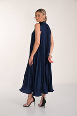 Pleated Midi Dress