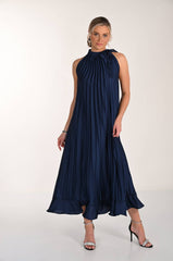 Pleated Midi Dress