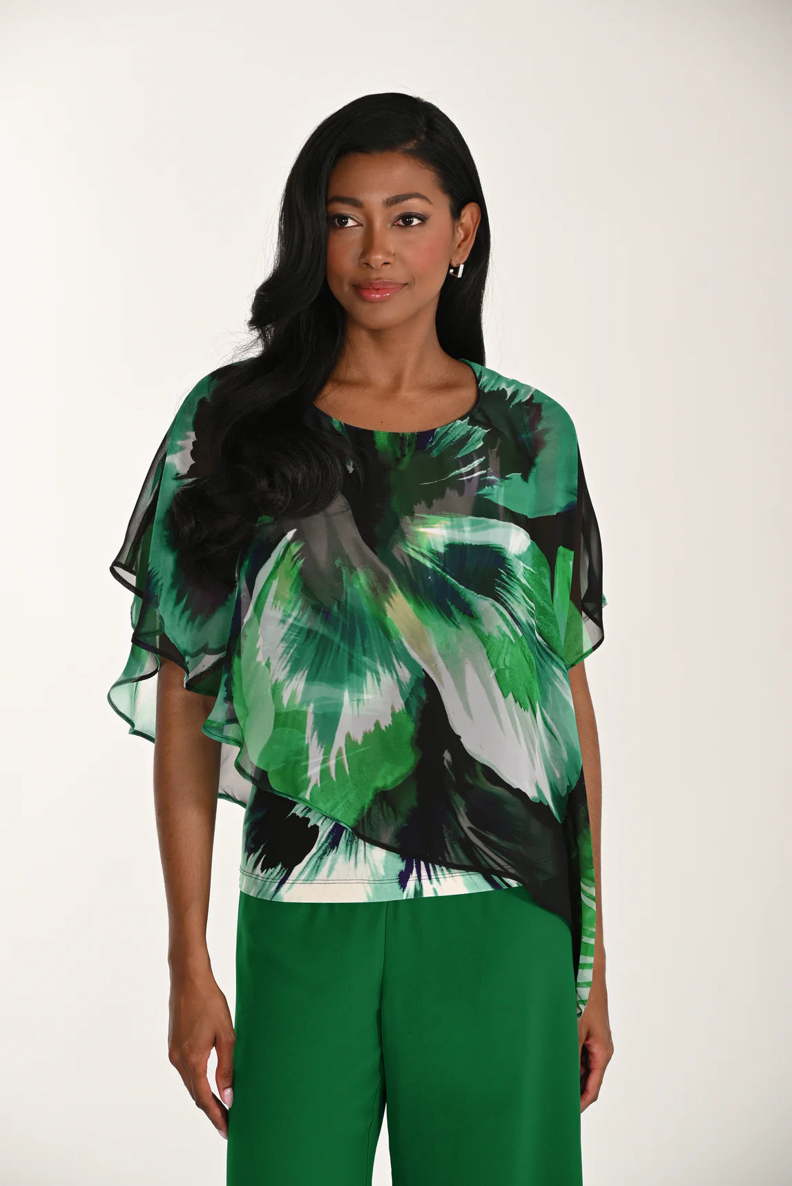 Floral Sheer Pullover