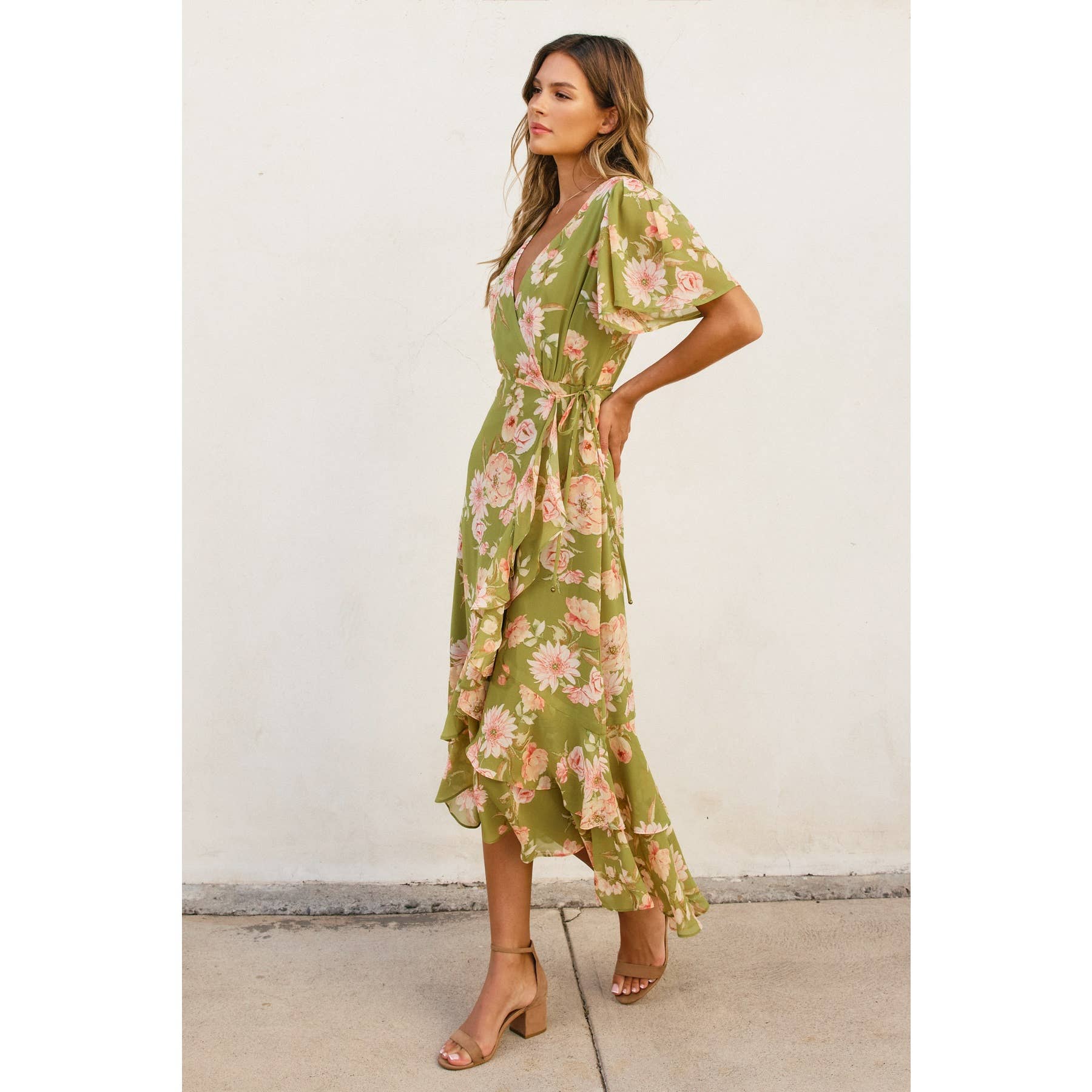 Floral Wrap Dress
