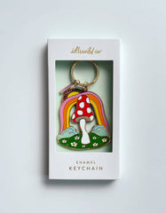 Enamel Keychain | Magic Mushroom