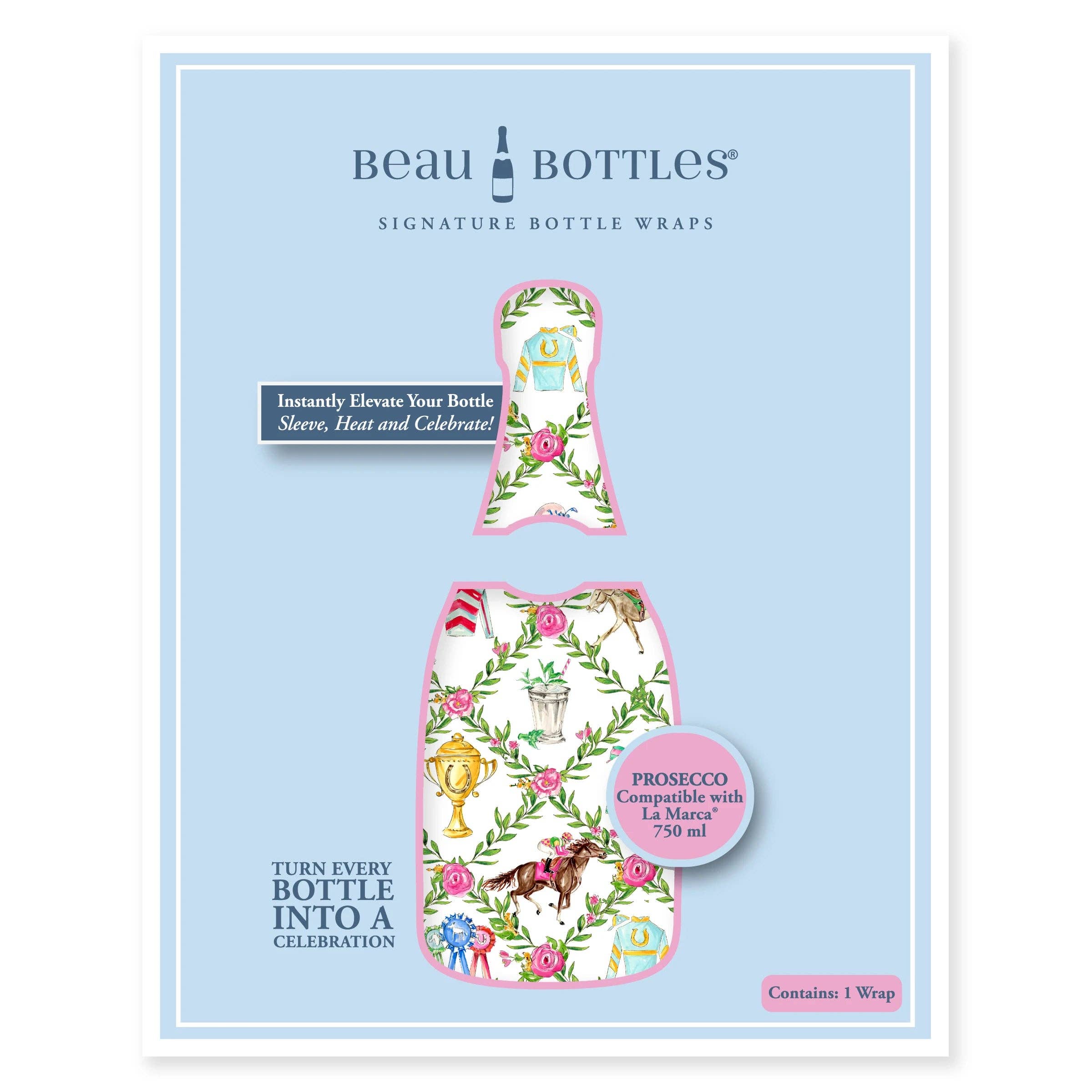 Beau Bottles x Rosanne Beck Kentucky Derby - Prosecco Collection