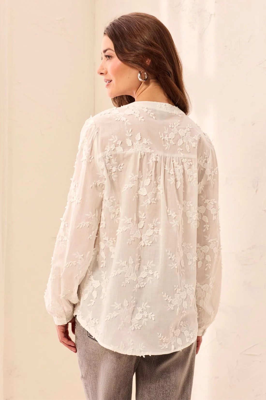 Floral Applique Blouse