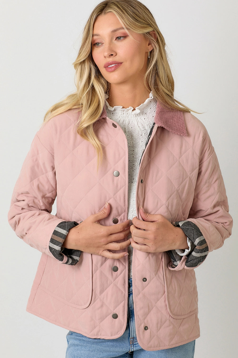 Contrast Quilted Jacket