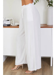 Frayed Hem Loose Fit Pant