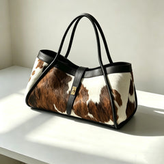 Genuine Calf Hair Togo Leather Bag