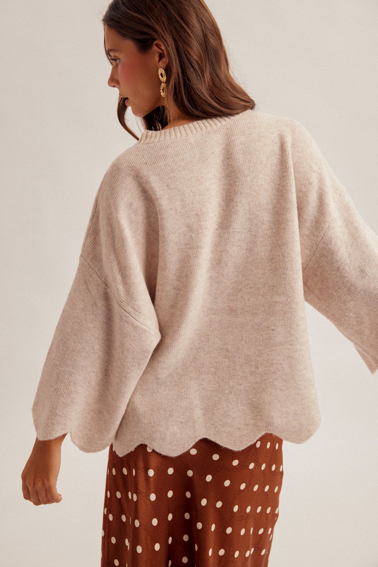 Scalloped Edge Sweater