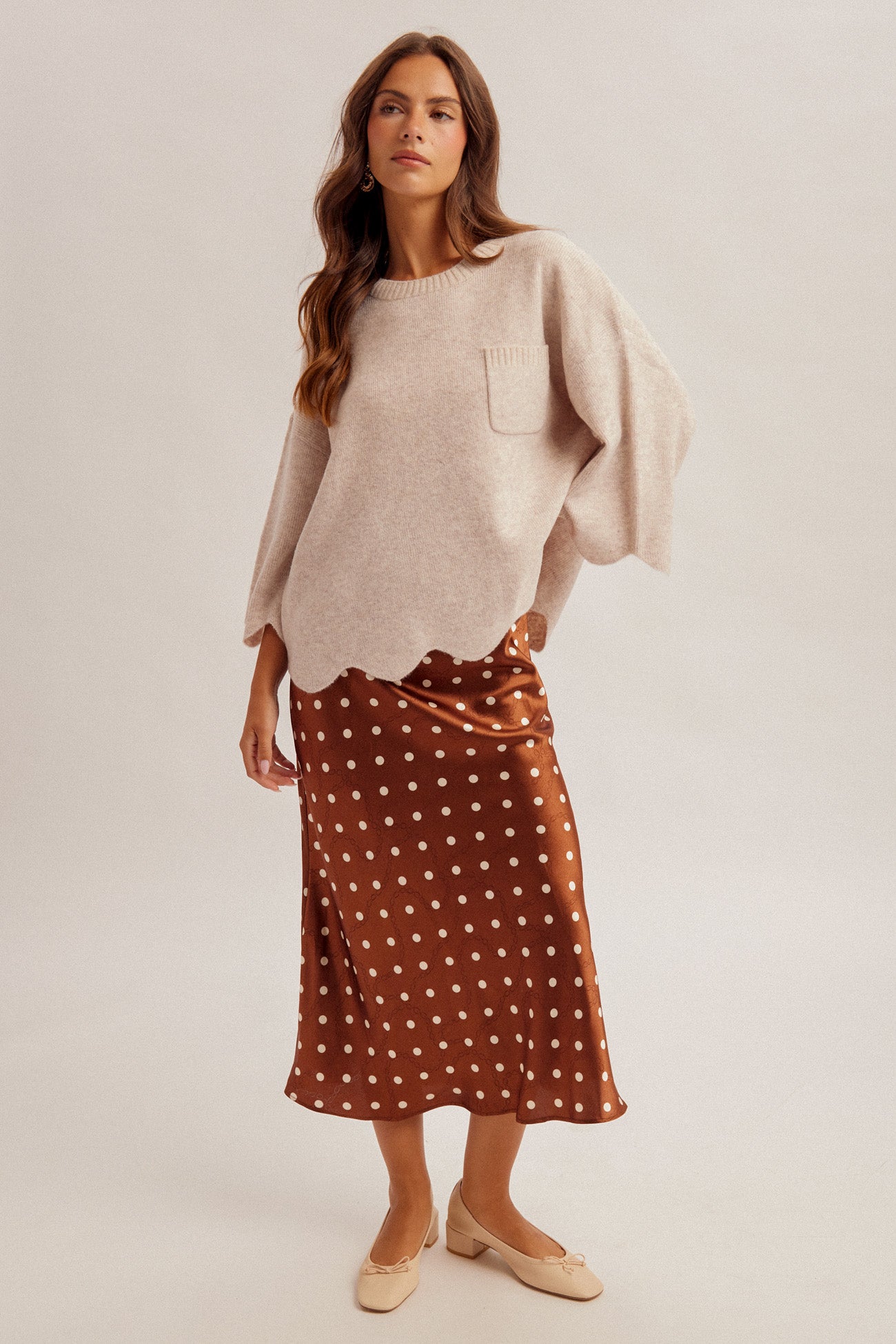 Scalloped Edge Sweater