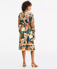Maggy Printed Dress w/ Belt