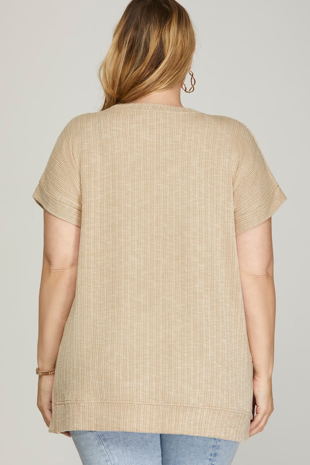 Short Sleeve Ribbed Top