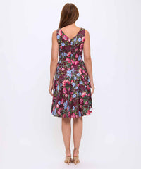 Vneck Fit & Flare Dress