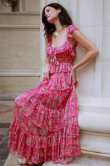 Corrine Chiffon Ruffle Dress