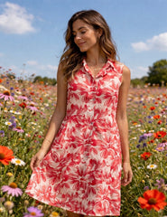 Sleeveless Button Down Dress