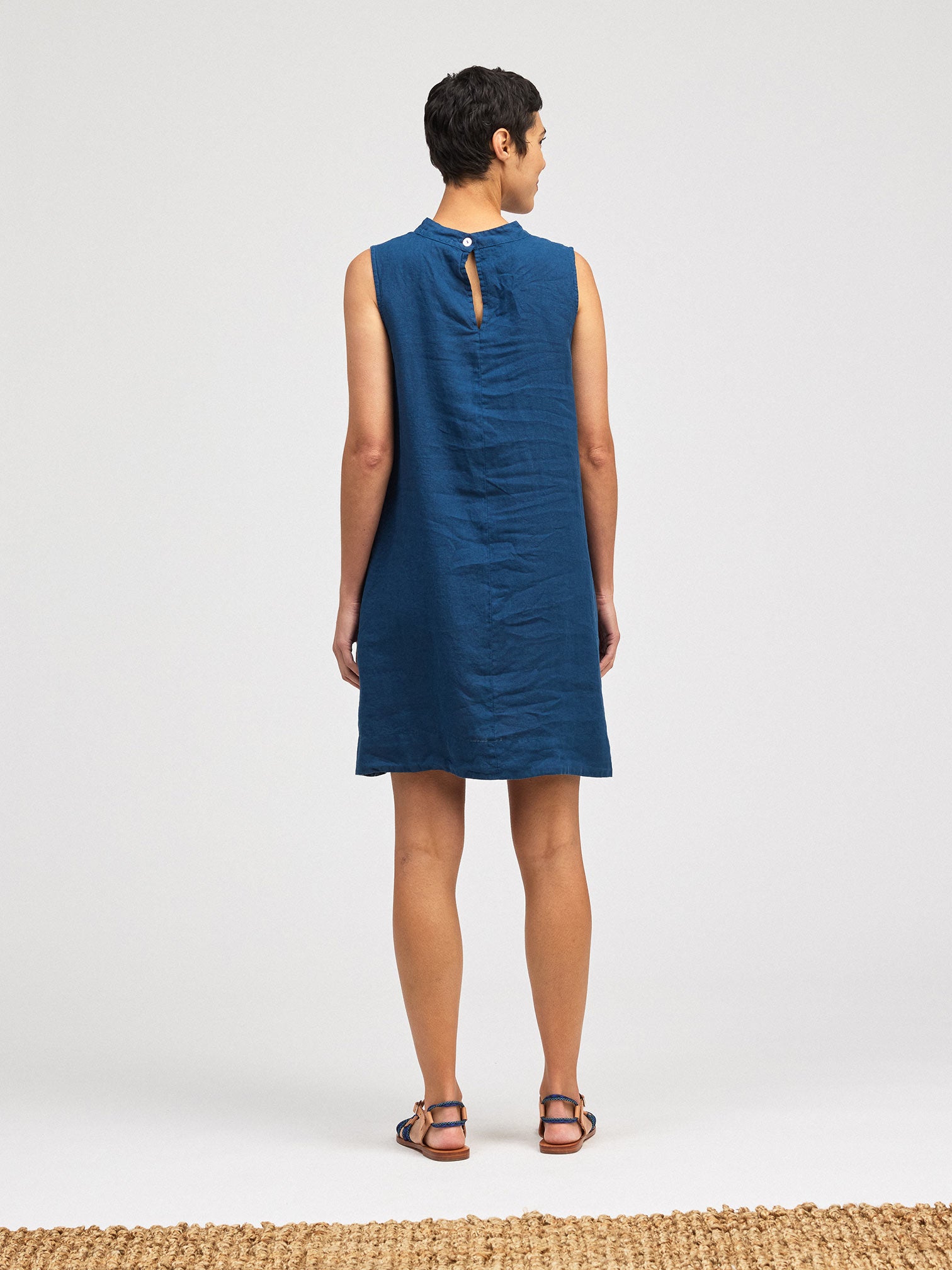 Mock Neck Shift Dress