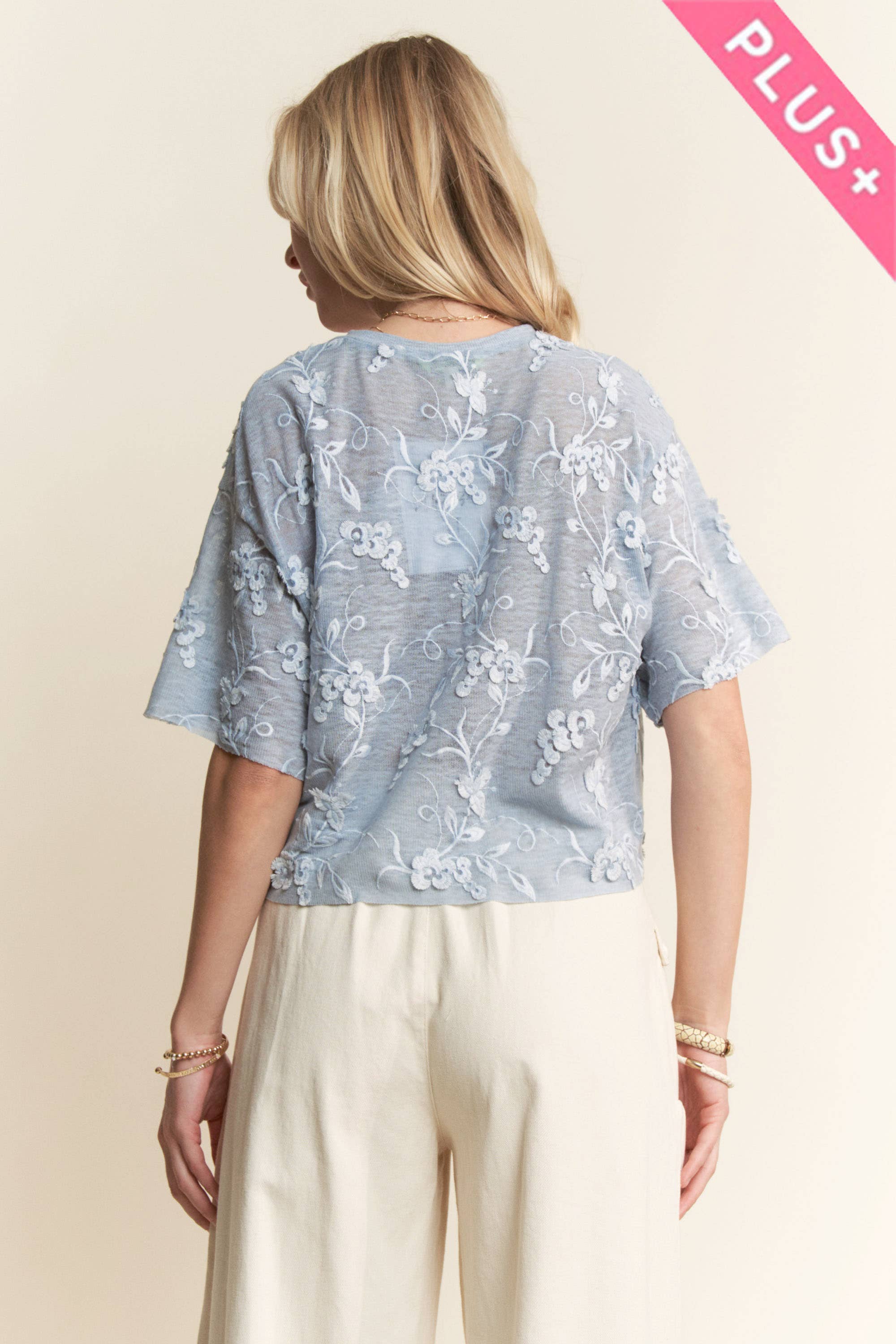 Floral Mesh Top