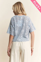 Floral Mesh Top