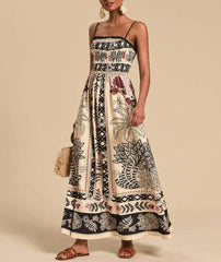 Smocked Boho Maxi Dress