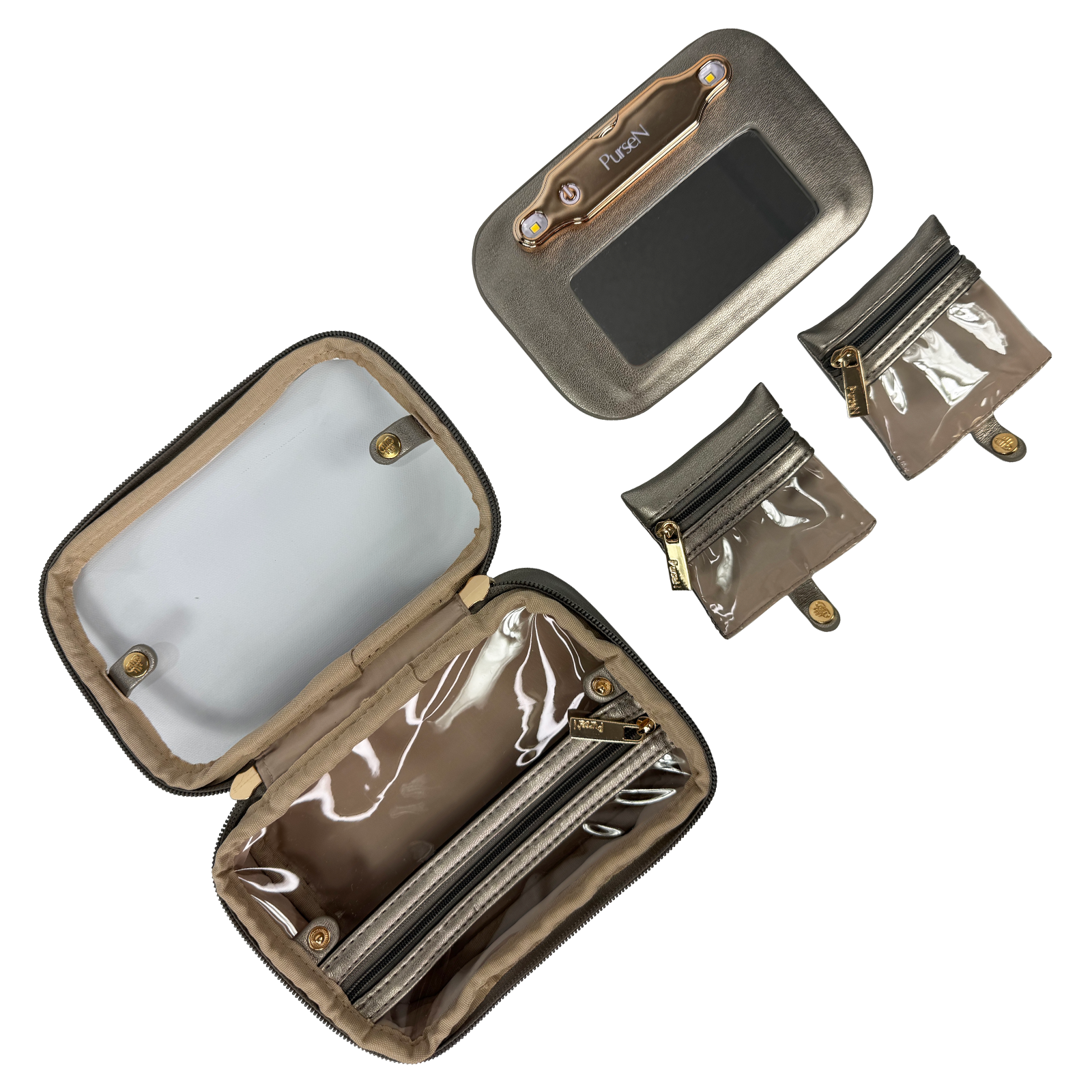 Lighted Mirror Case • Bronze