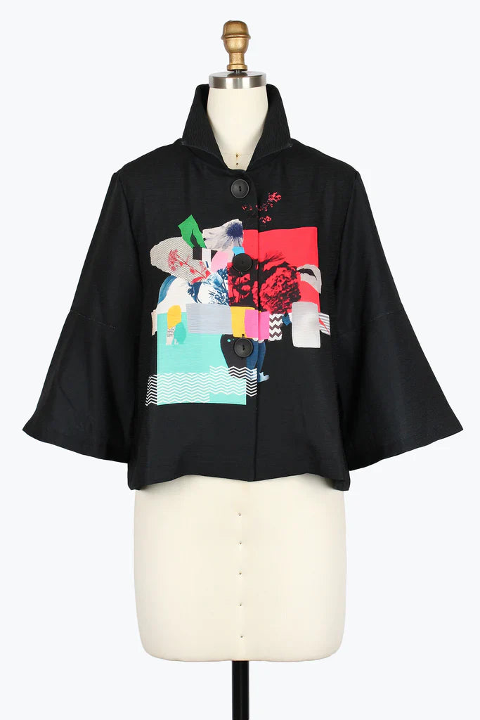 Collage Art Short Jacket