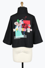 Collage Art Short Jacket