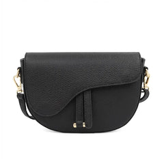 Leather Saddle Crossbody Bag