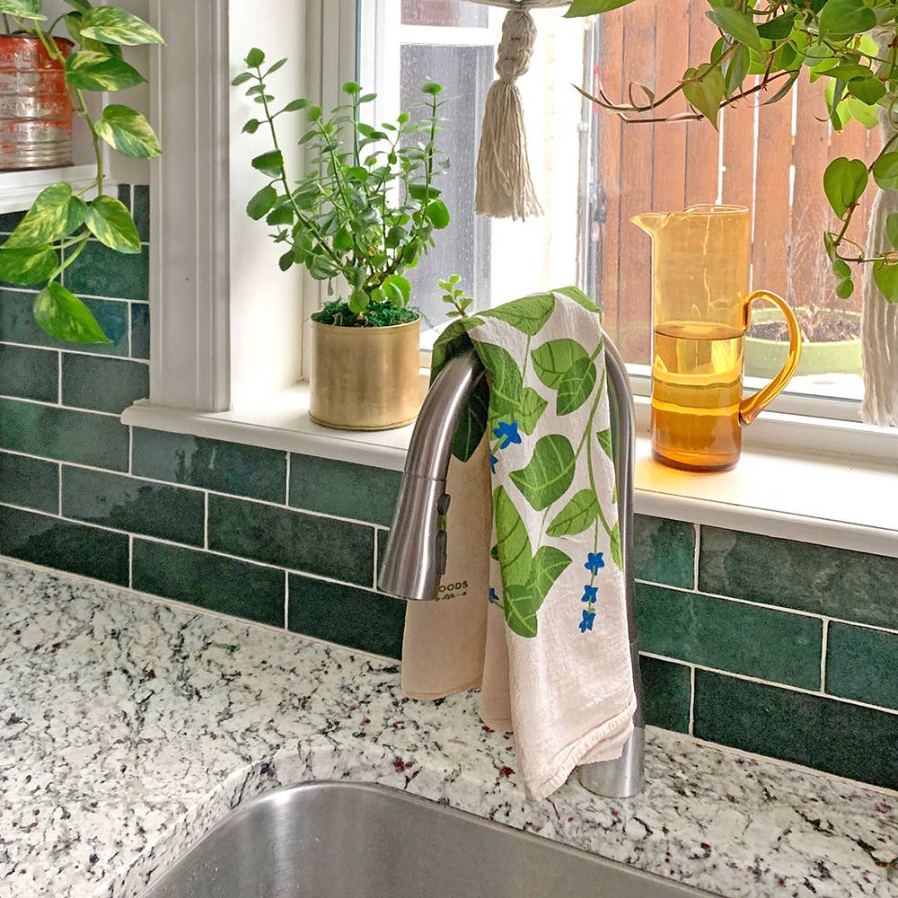 Fresh Herbs (Basil, Mint) Tea Towel Set