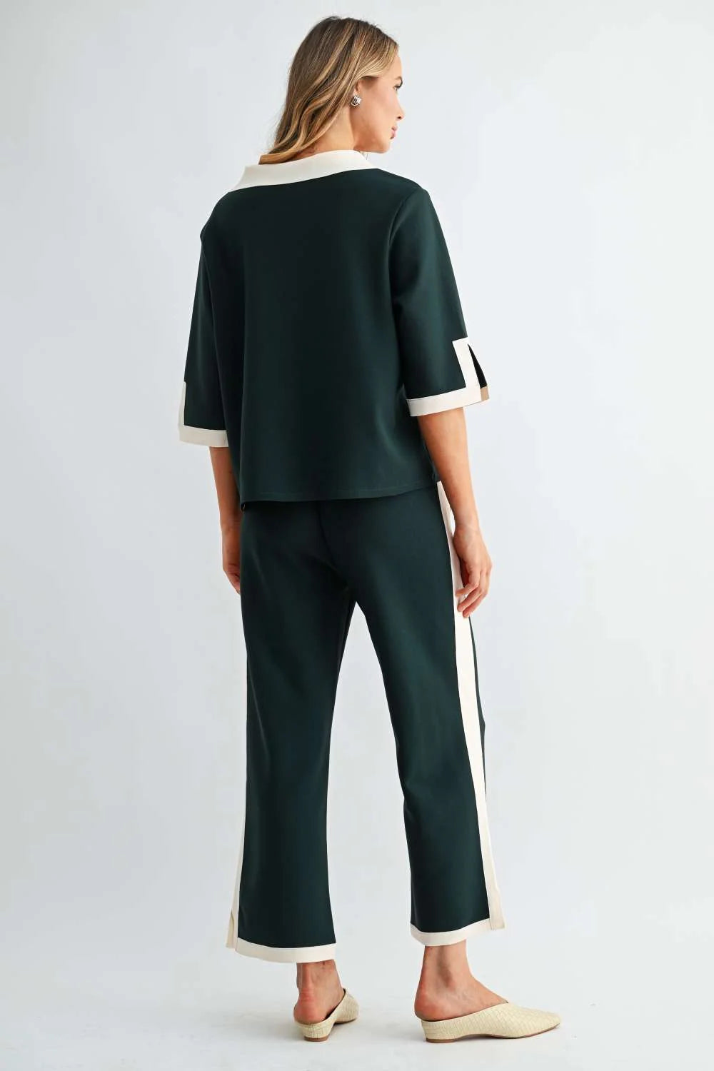 Katherine Stretch Crepe Knit Top