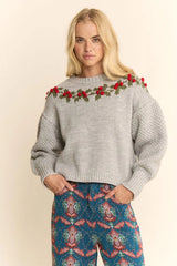 Holly Wreath Sweater