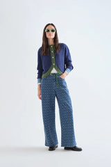 Two Tone Knit Cardigan