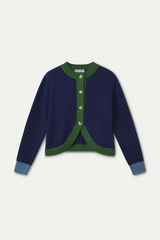 Two Tone Knit Cardigan