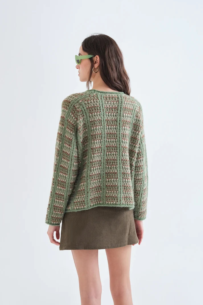 Long Sleeve Embroidered Sweater