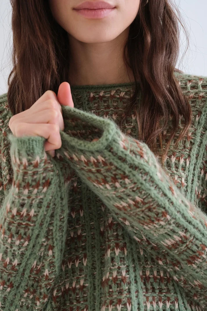 Long Sleeve Embroidered Sweater