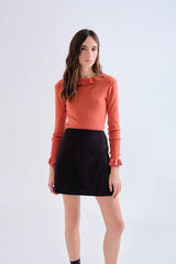 Ruffle Collar Sweater
