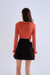Ruffle Collar Sweater