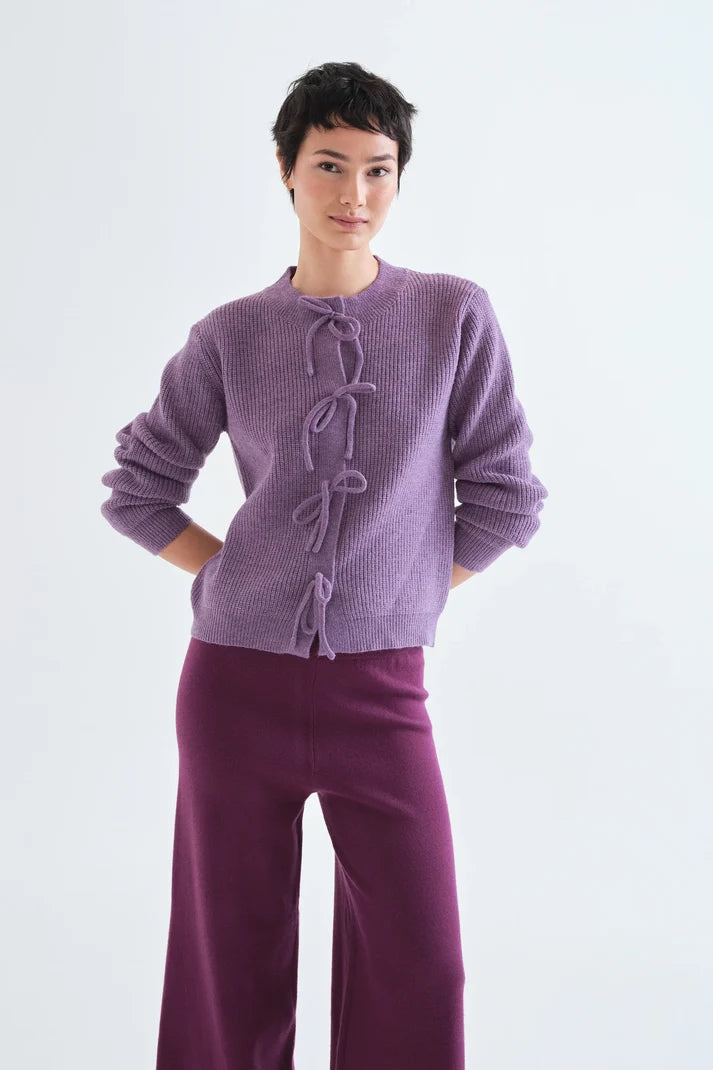 Knit Cardigan w/ Ties