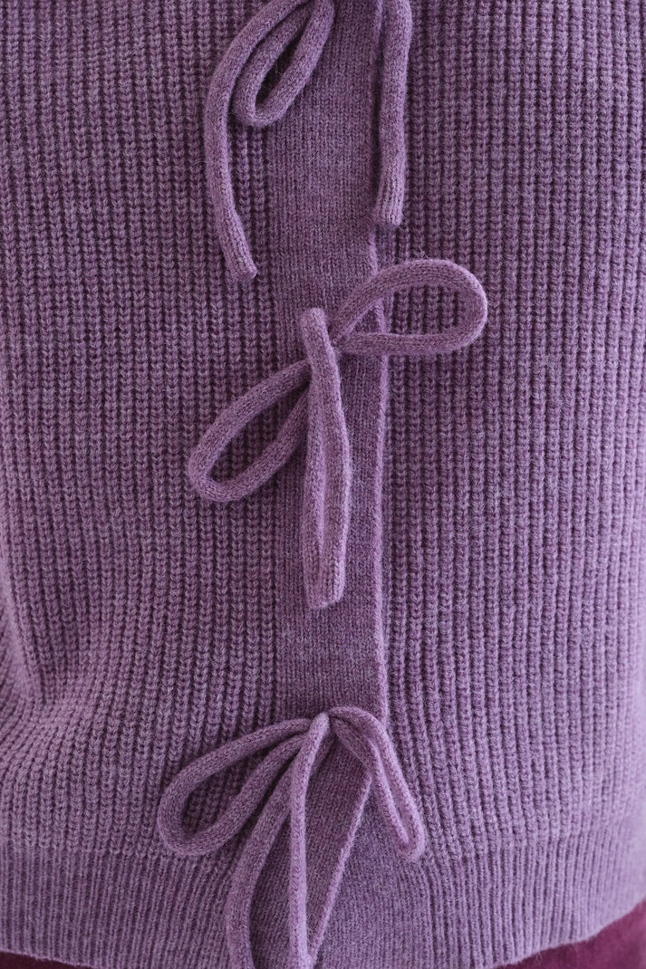 Knit Cardigan w/ Ties