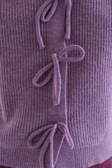 Knit Cardigan w/ Ties