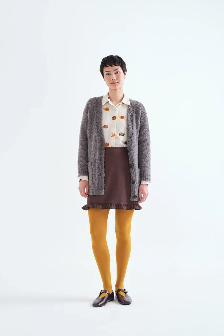Snail Button Down Top