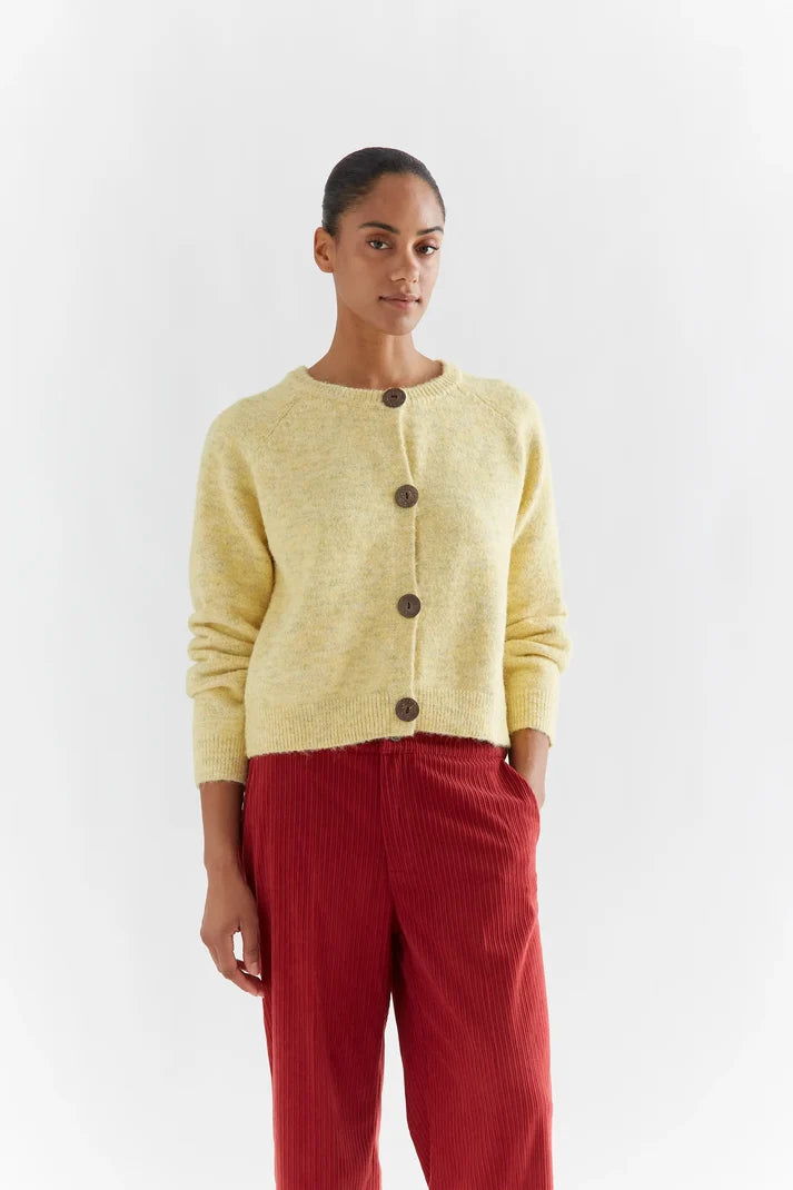 Wool Cardigan w/ Wooden Buttons