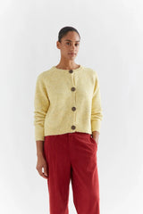 Wool Cardigan w/ Wooden Buttons